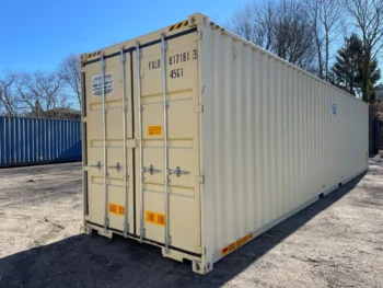 CONTENEDOR MARÍTIMO 40 PIES HC BLANCO