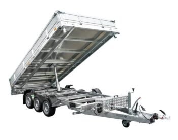 REMOLQUE BASCULANTE HIDRÁULICO 3 EJES 400×200 UNITRAILER TASKER 400 / 3C 3500 KG