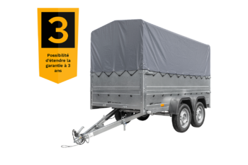 Remolque de coche REMOLQUE DE JARDÍN UNITRAILER DE 2 ejes 264/2 KIPP