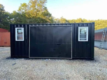 CONTENEDOR A MEDIDA DE 6 METROS CONVERTIDO EN DESPACHO/SALA DE ESTAR/DORMITORIO