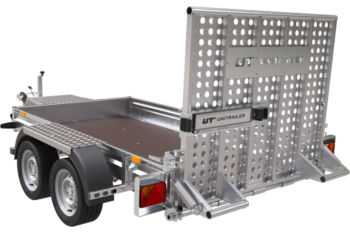Remolque de construcción para el transporte de una miniexcavadora - UNITRAILER STARK 3 260