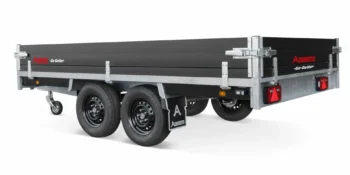 Remolque de plataforma Anssems psx 3000.325 go-getter con ruedas debajo