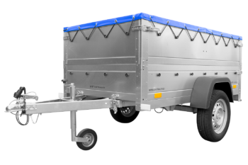 Remolque nuevo 200×106 con lona plana, extensiones de flanco