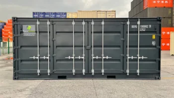 CONTENEDOR DE ACCESO LATERAL ABIERTO/LLENO DE 20 PIES NEGRO 1